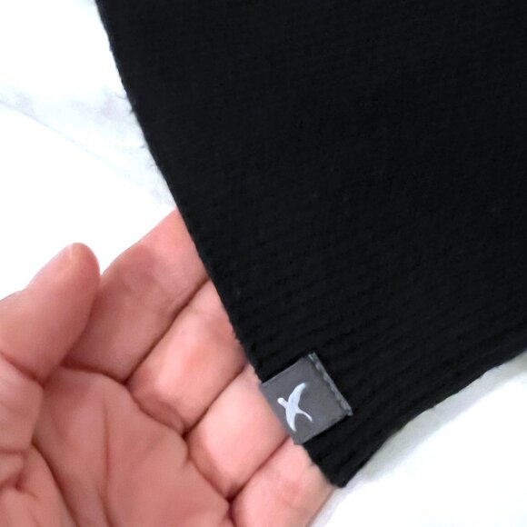 Eddie Bauer black ribbed knit turtleneck, petite small - Picture 8 of 12